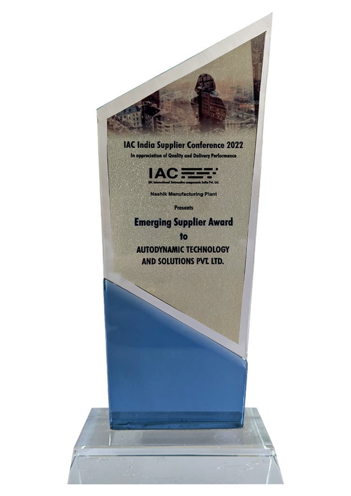 IAC supplier excellence award for Autodynamics