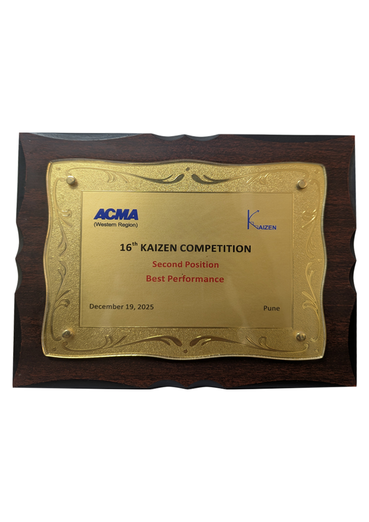 ACMA Western Region 16th Kaizen Competition second position award