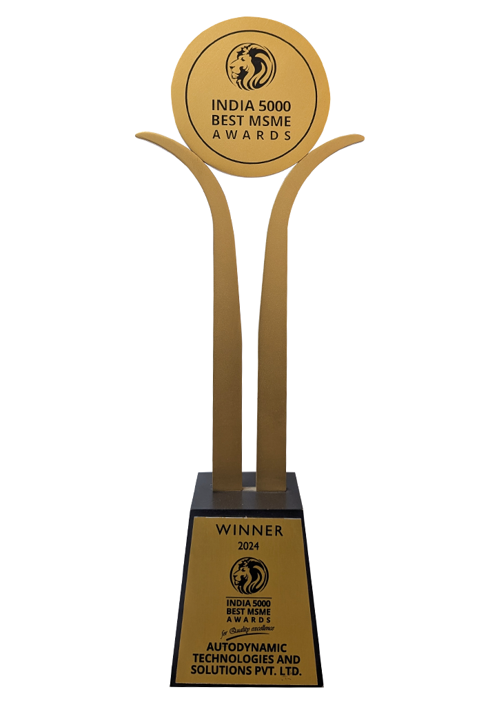 India 5000 Best MSME Awards 2024 winner trophy for quality excellence