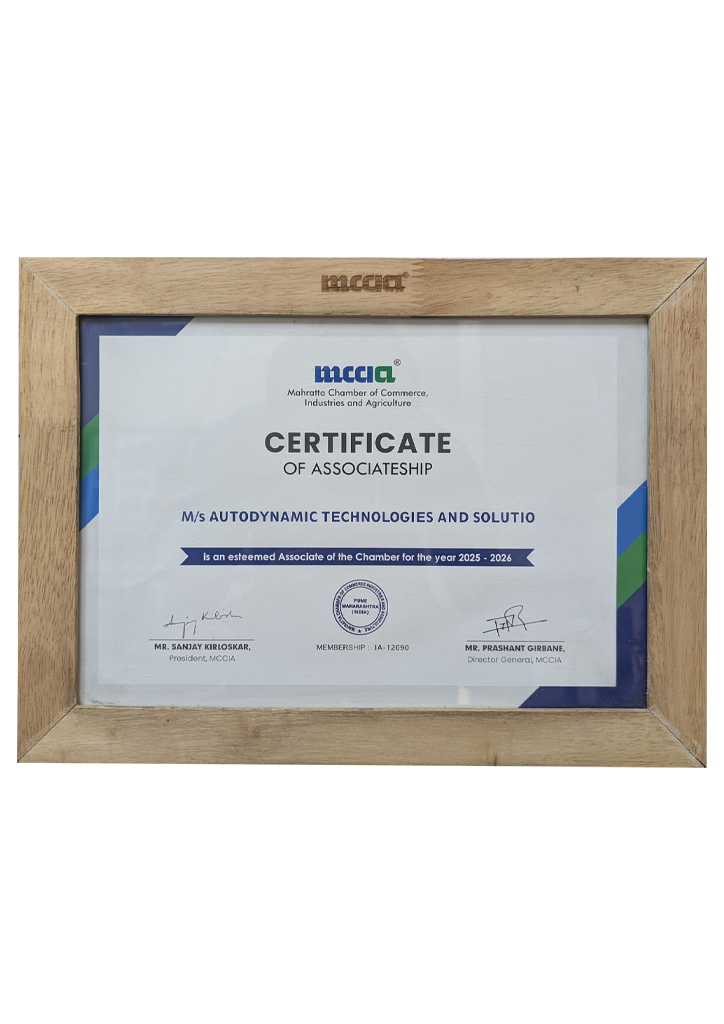 MCCIA certificate of associateship 2025-2026