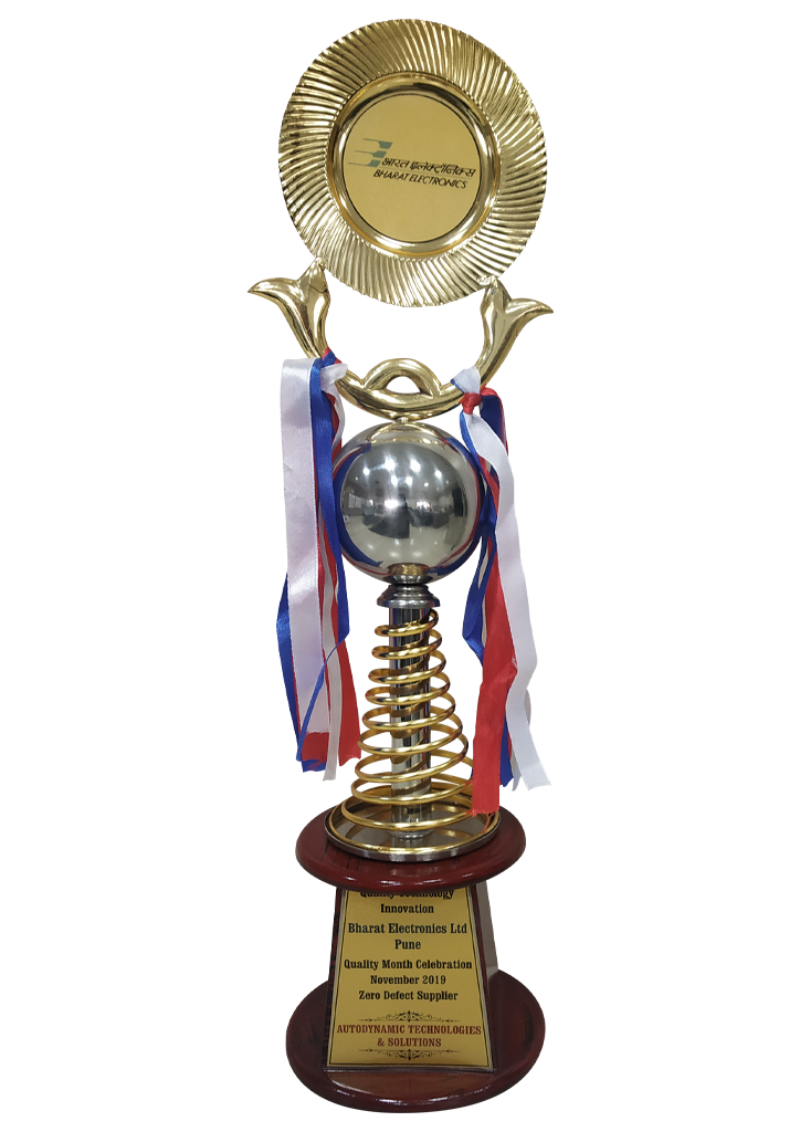 Zero Defect Supplier award from Bharat Electronics Limited